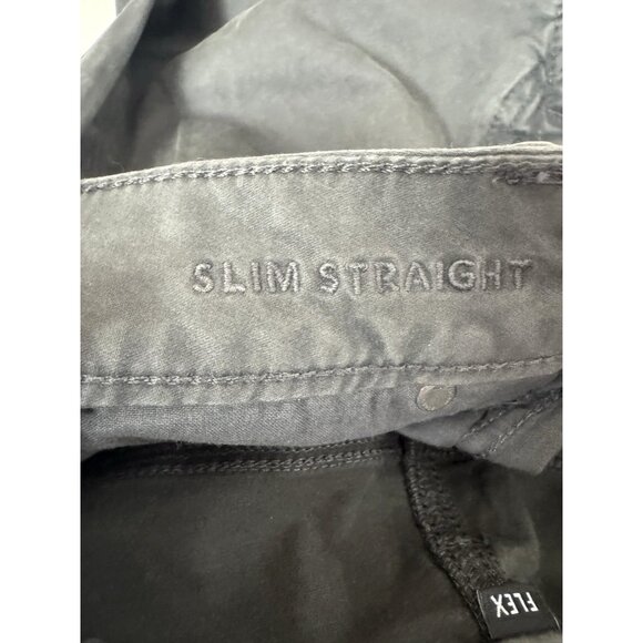 AE Mens 29x34 Charcoal Flex Slim Straight Pant Utility Workwear Grunge Goth Flaw - Picture 8 of 13